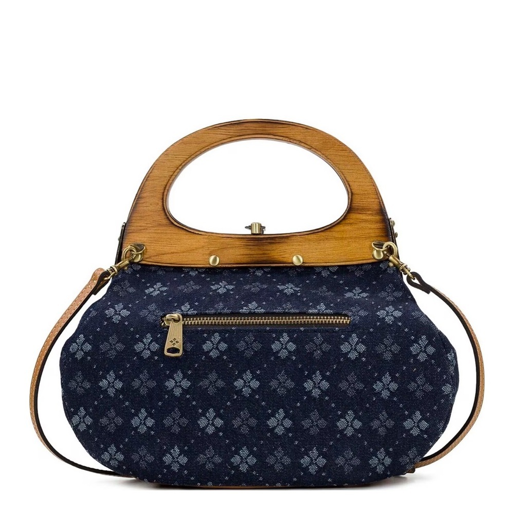Patricia Nash Blue and Brown Crossbody Bag NWT/ Dust co Bag - Picture 3 of 6
